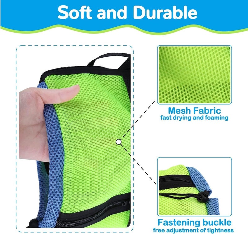 AWOOF Cat Grooming Bag Adjustable Cat Bathing Bag Anti Scratch Bite Polyester Soft Durable Mesh Cat Shower Bag for Small Medium Large Cats - Image 3
